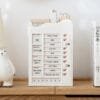 Planner Board 14-cards Primary school students' time management table Desktop management Plastic learning punch card device