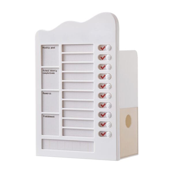 10-plans Reusable Planner Board Study schedule Children's task planning Bring pen holder storage box time management table