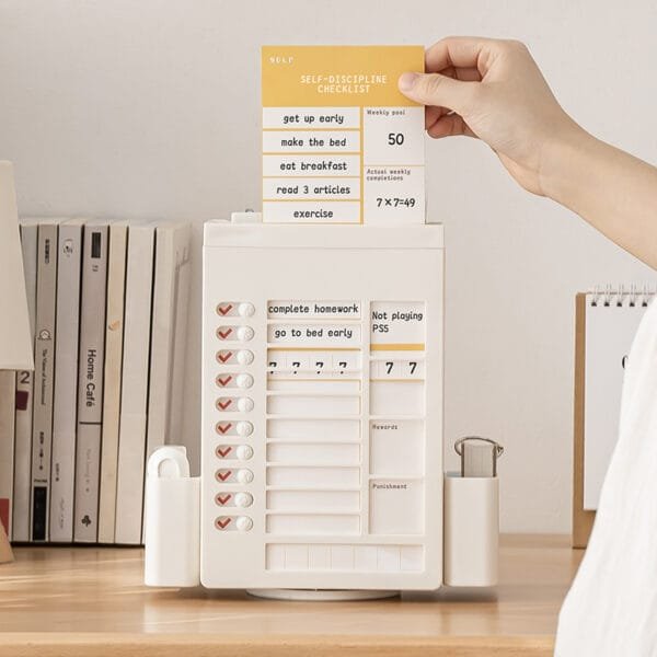 11-squares Rotating Planner Board 11-squares Rotating Planner Board Stationery supplies Pupils gift Christmas present Table-top plastic pen-holder storage box