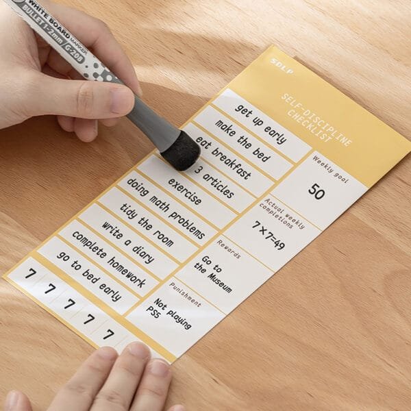 3-colors Rotating Planner Board New upgrade rotation self-discipline punch pen holder Desktop stationery storage box supplies