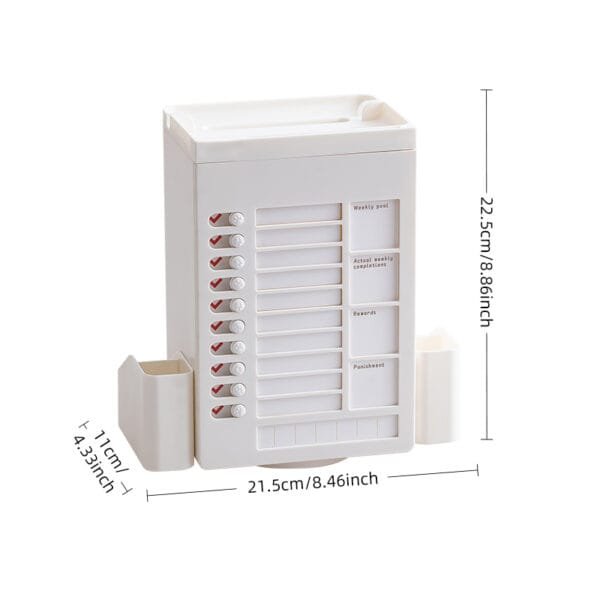11-squares Rotating Planner Board 11-squares Rotating Planner Board Stationery supplies Pupils gift Christmas present Table-top plastic pen-holder storage box
