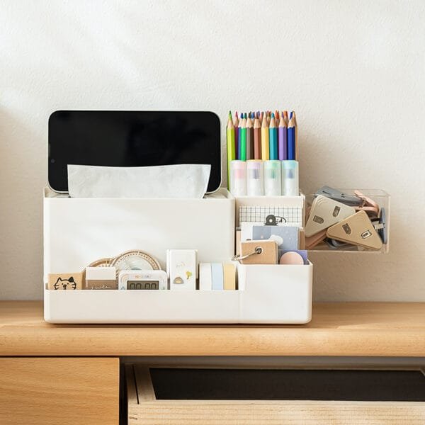 4-Split Paper Towel Box 4-Split Paper Towel Box Home High Quality Living Room Tissue Box Collection Creative Bathroom Napkin Box