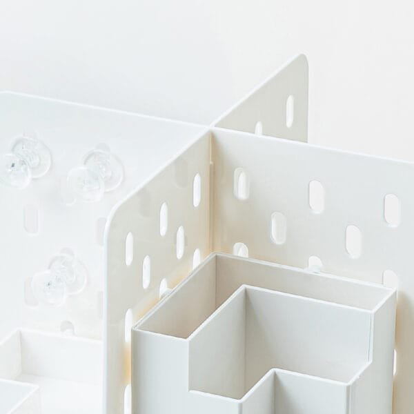 2024 New Drawer Type Storage Box Table Hole Board Storage Box Shelf Table Cosmetics Finishing Storage Rack Dressing Table Rack