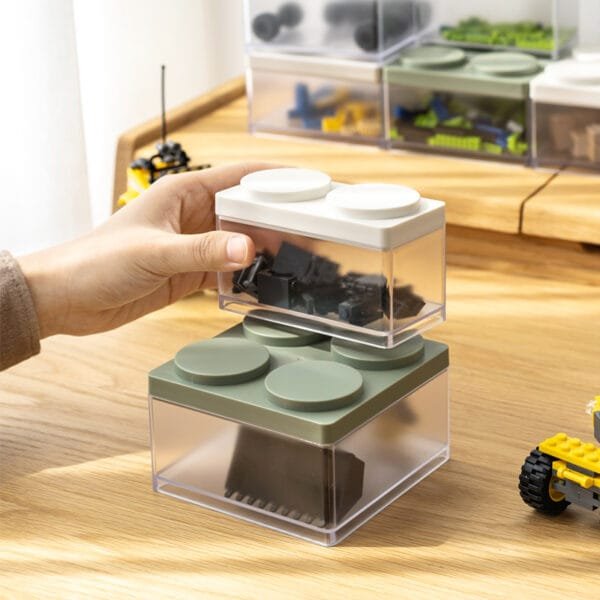 2024-New--Selling Cosmetics Storage Box 2024-New--Selling Cosmetics Storage Box PS Plastic Transparent Visualization Lid Dustproof Stacked Freely