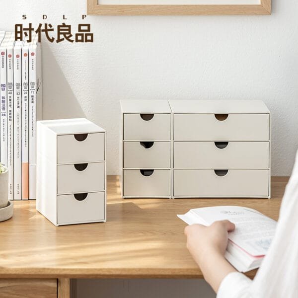 2-Specification Storage Box 2-Specification Storage Box Creative Storage Plastic Sorting Cabinet Office Collectors Cosmetics Storage