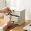 3-Grid Classification Storage Box Large-Capacity Desk Drawer Type Multi-Layer Desktop File Cabinet Storage Rack
