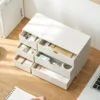3-Drawer Cosmetics Storage Box Home Storage Box Plastic Storage Drawer Type Creative Sorting Cabinet Desktop Box