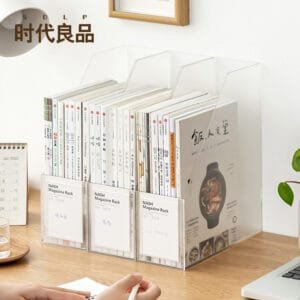 2024 Hot-Selling Plastic Book Stand 2024 Hot-Selling Plastic Book Stand Student Book File Storage Box Desktop Magazine Book Data File Storage