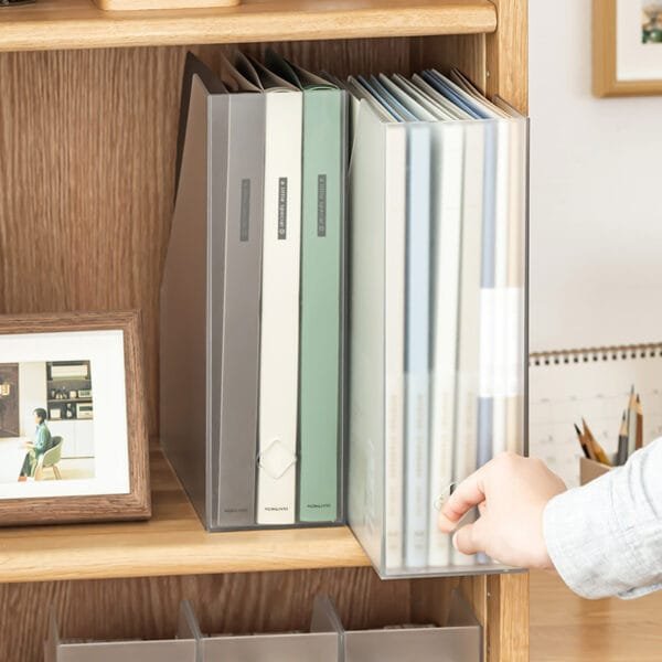 2024 Hot-Selling Plastic Book Stand 2024 Hot-Selling Plastic Book Stand Student Book File Storage Box Desktop Magazine Book Data File Storage