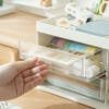 Cosmetics Storage Box 4-Drawers Large Capacity Desktop High Grade Dust-Proof Take TheHandle Makeup Box