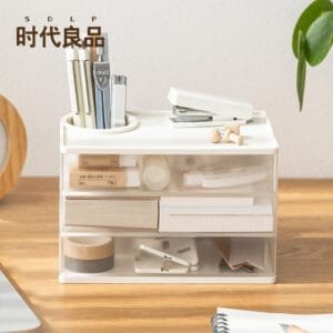 360° Rotating Cosmetics Storage Box 360° Rotating Cosmetics Storage Box Desktop Arrangement Rack Four Colors Of Optional Stationery Storage Box