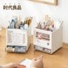 Desk Calendar 4-types pages Desk Calendar 4-types pages 2025 rotary table calendar pen holder Desk storage box Clock in the notepad calendar storage box