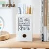 Calendar Pen Holder 3-styles Calendar Pen Holder 3-styles Pen holder calendar storage box student pen bucket with drawer office desk ornament simple ins pen stand