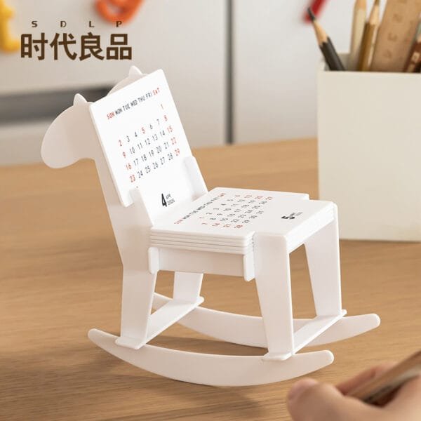Trojan calendar 2025 Small PS calendar table setting diy cartoon shaped table area wood toys water proofing