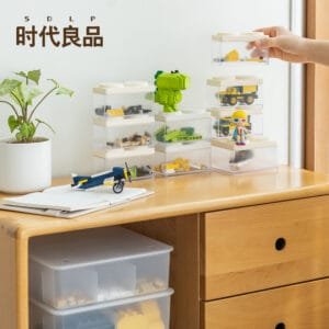2-Specifications Jewelry Storage Box Cosmetic Storage Box Office Desk Small Miscellaneous Plastic Cute Snack Clips Organization