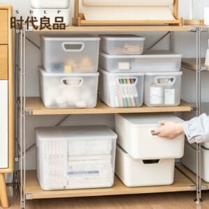 Covered Storage Box 3-Specifications Covered Storage Box 3-Specifications Book Storage Box Large Capacity Storage Box Students Store Daily Necessities