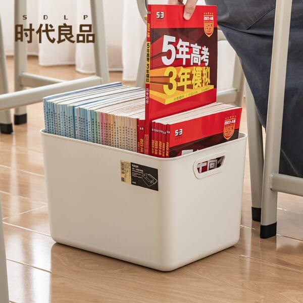 2-Side Handle Daily Necessities Storage Box Increase Capacity Classify  Storage Daily Various Specifications Large Opening Design Convenient Taking Out