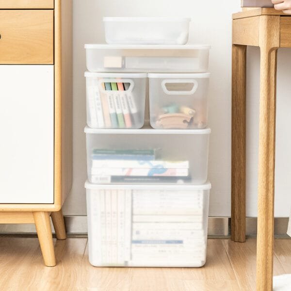 Covered Storage Box 3-Specifications Covered Storage Box 3-Specifications Book Storage Box Large Capacity Storage Box Students Store Daily Necessities