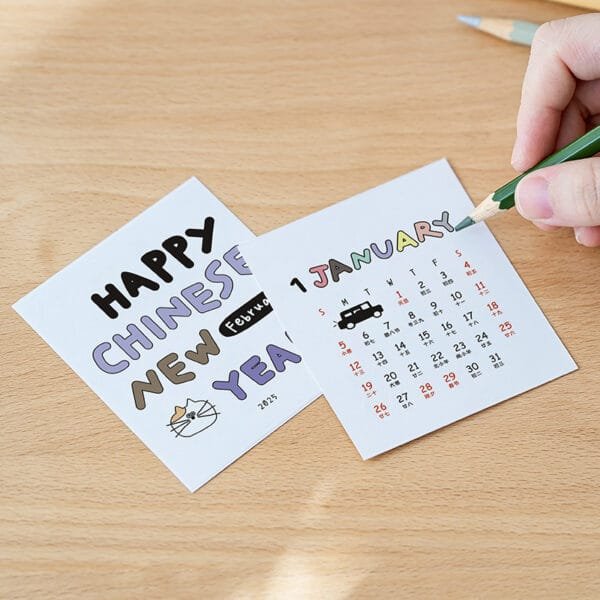 Calendar Pen Holder 3-styles Calendar Pen Holder 3-styles Pen holder calendar storage box student pen bucket with drawer office desk ornament simple ins pen stand