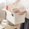2-Side Handle Daily Necessities Storage Box Increase Capacity Classify  Storage Daily Various Specifications Large Opening Design Convenient Taking Out