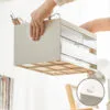 8-Compartment Storage Box Drawer-Style Storage Box Hand Account Stationery Organization Transparent Dust-Proof Office Desk Shelf