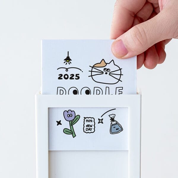 Calendar Pen Holder 3-styles Calendar Pen Holder 3-styles Pen holder calendar storage box student pen bucket with drawer office desk ornament simple ins pen stand