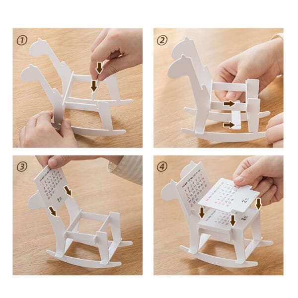 Trojan calendar 2025 Small PS calendar table setting diy cartoon shaped table area wood toys water proofing