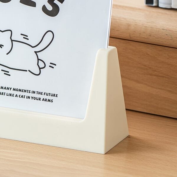 framed calendar stand 2-sides framed calendar stand 2-sides 2025 Fun and cute cat desk calendar Multi-use creative small desk calendar Desk face placement