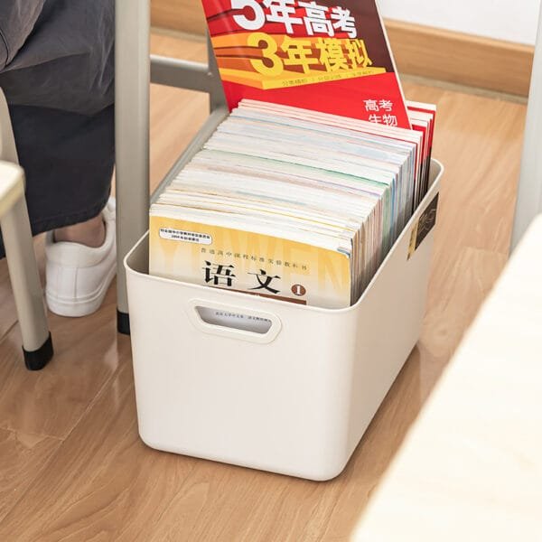 2-Side Handle Daily Necessities Storage Box Increase Capacity Classify  Storage Daily Various Specifications Large Opening Design Convenient Taking Out