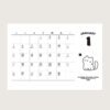 framed calendar stand 2-sides framed calendar stand 2-sides 2025 Fun and cute cat desk calendar Multi-use creative small desk calendar Desk face placement
