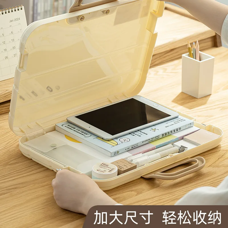 800 2503奶油风手提收纳盒 主图 02 2