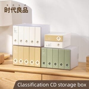 120-piece CD storage bag 120-piece CD storage bag Simple style multiple combination plastic CD large capacity optical disc box ps4 sorting dustproof creative 120 pieces package