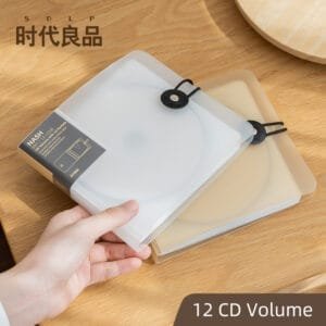 CD case 12-piece CD case 12-piece Simple DVD disc box home CD package storage book CD car portable plastic storage box