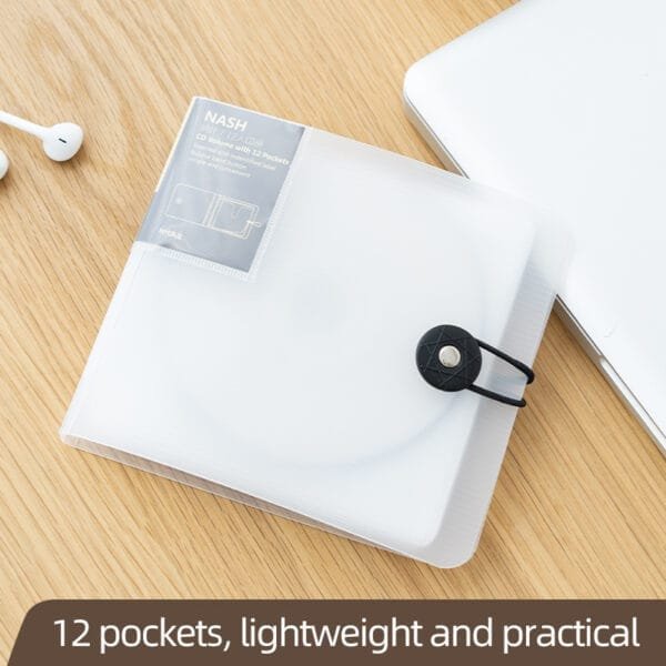 CD case 12-piece CD case 12-piece Simple DVD disc box home CD package storage book CD car portable plastic storage box