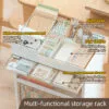 Movable Bookshelf Storage 4-colors Movable Bookshelf Storage 4-colors Transparent plastic trolley with wheels Mobile shelf mobile Highly attractive storage shelves