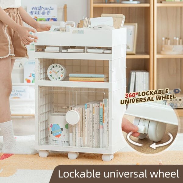 Bookshelf Storage 3-types Bookshelf Storage 3-types Mobile bookshelf, small cart, desk shelf, floor-to-ceiling multi-level storage, student backpack rack