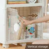 Movable Bookshelf Storage 4-colors Movable Bookshelf Storage 4-colors Transparent plastic trolley with wheels Mobile shelf mobile Highly attractive storage shelves