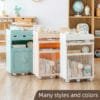 Bookshelf Storage 3-types Bookshelf Storage 3-types Mobile bookshelf, small cart, desk shelf, floor-to-ceiling multi-level storage, student backpack rack